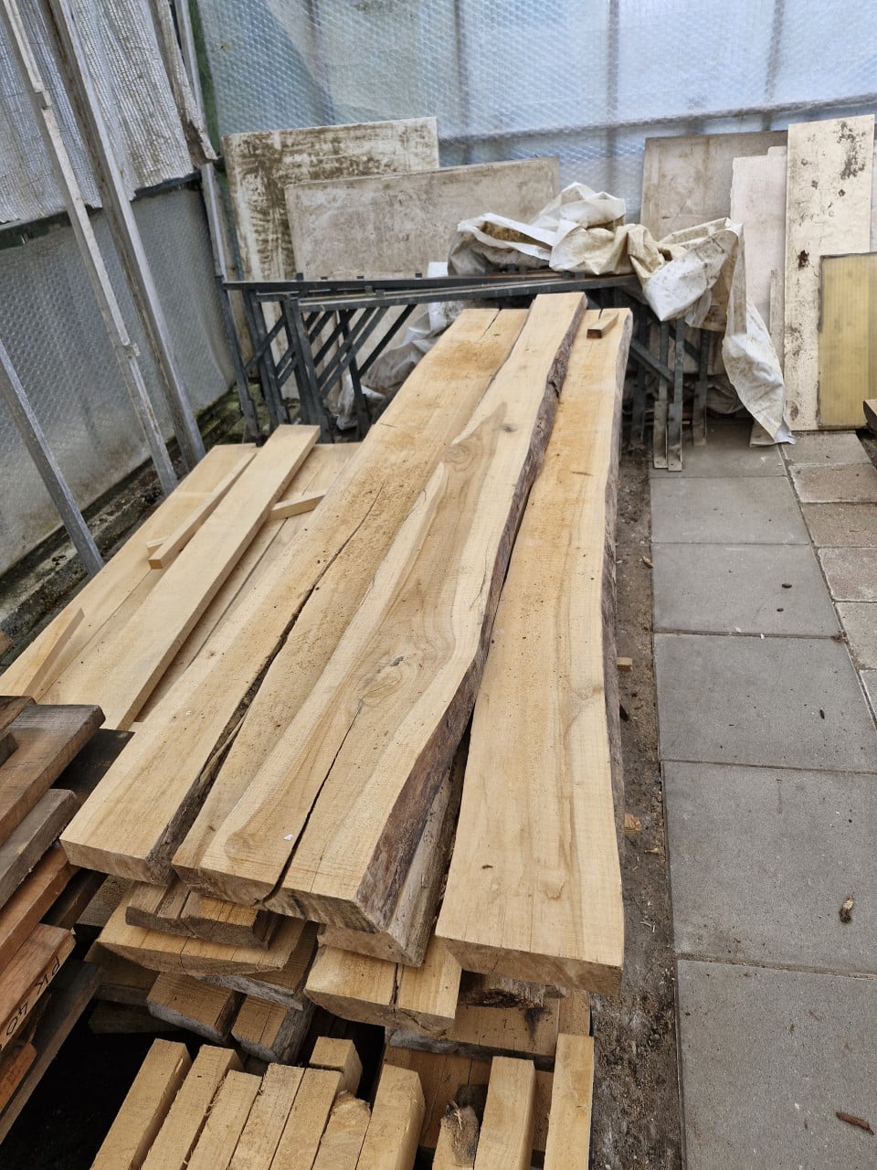Teak schaaldelen 2.5 en 5cm dik