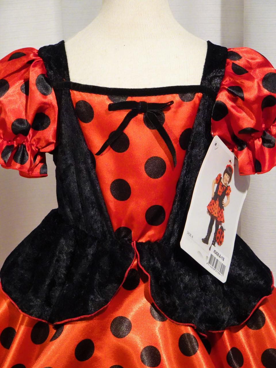 Nieuw Mt. 158-164 Lady Bug Lieveheersbeestje Jurk + Vleugels