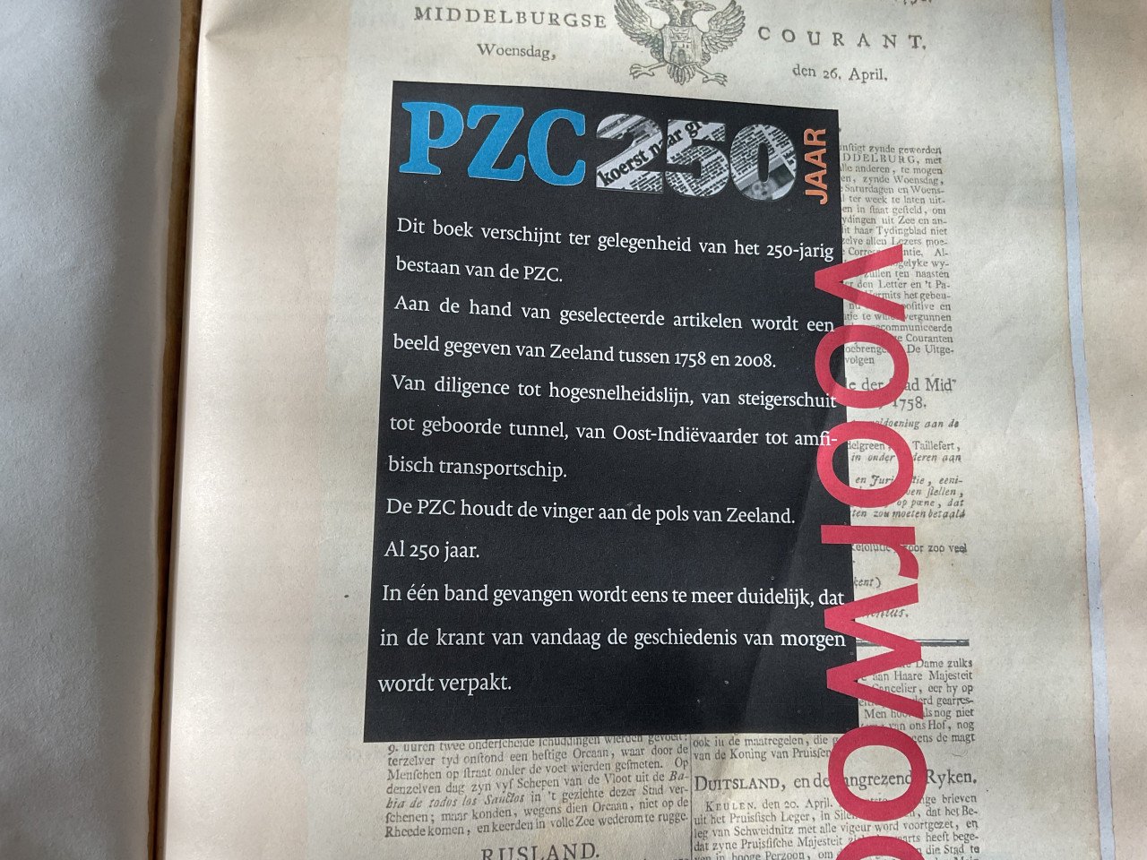 PZC 250 jaar.
