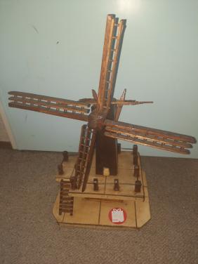Handgemaakte houten molen