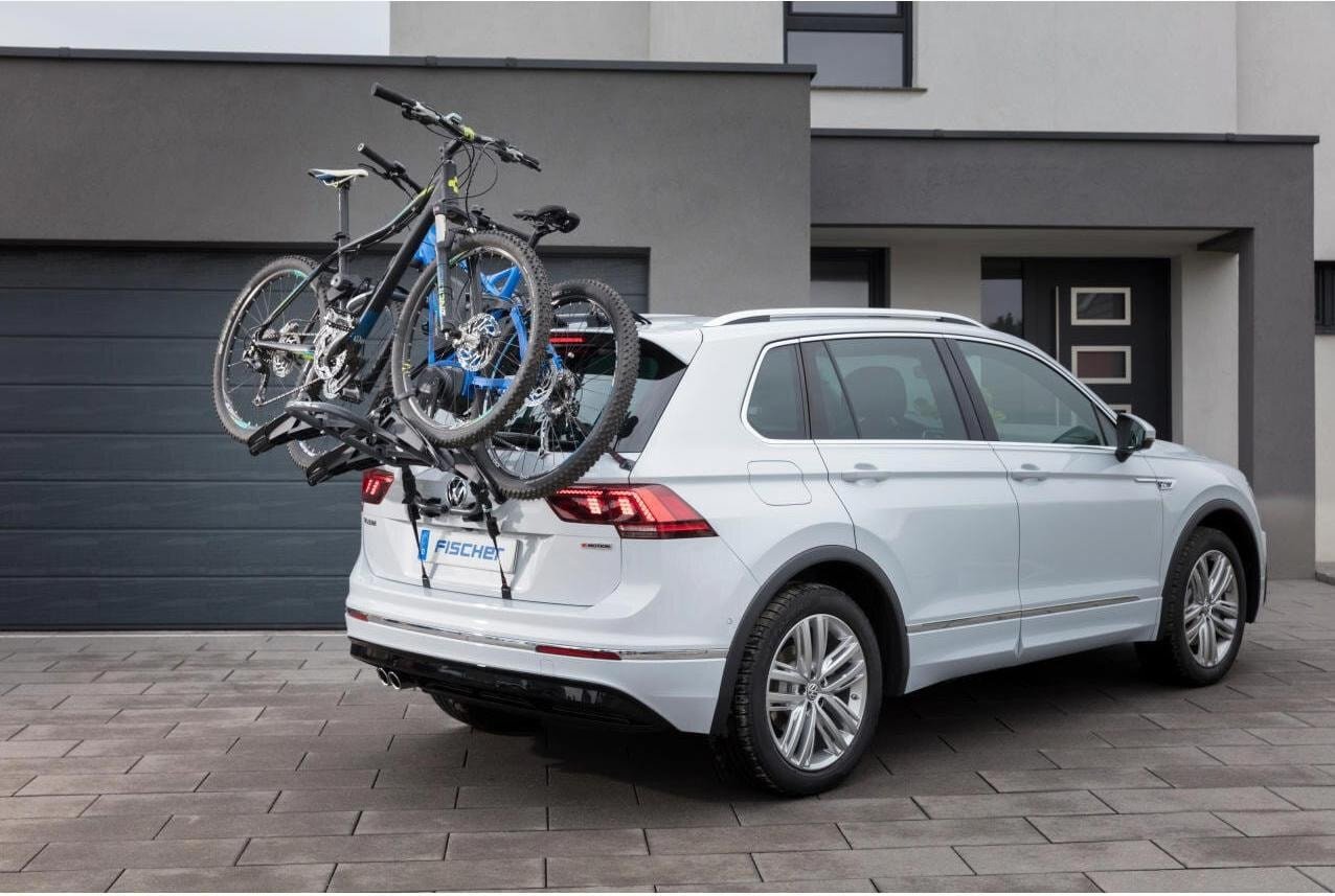 Fietsendrager Fischer voor achter op de auto geen trekhaak nodig