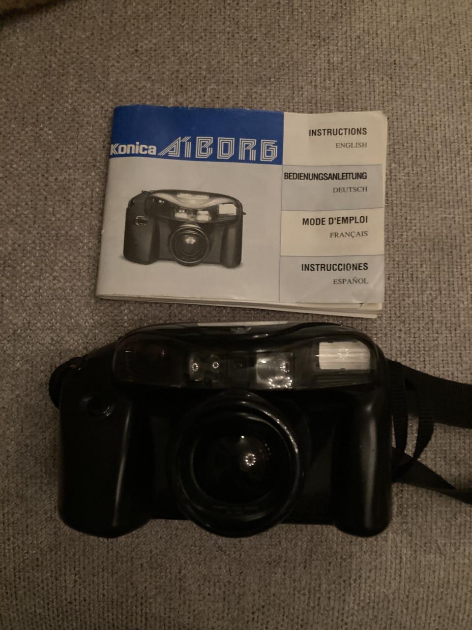 Oude Fotocamera (film-analoog) Konica Aiborg