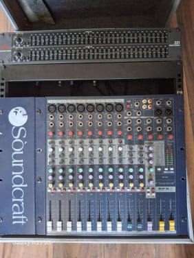 Soundtrack EFX 8 + DBX Graphic Equalizer 231 + Flightcase