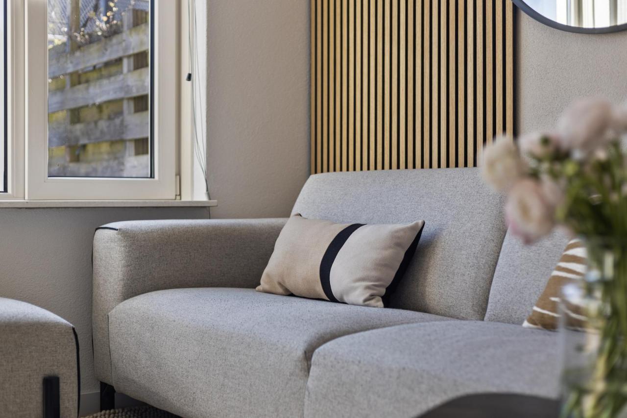 Design sofa 3,5 zits xooon prizzi + poef