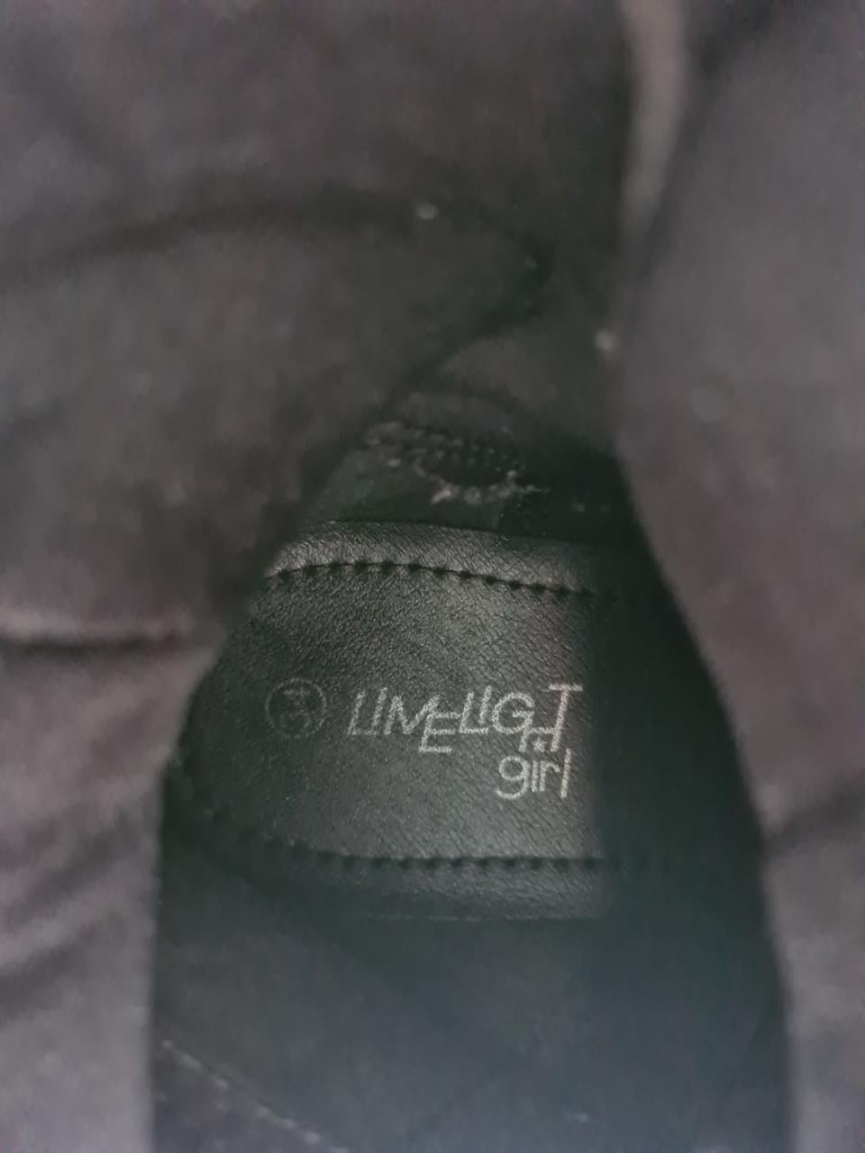 Limelight zwarte leren boots mt 34
