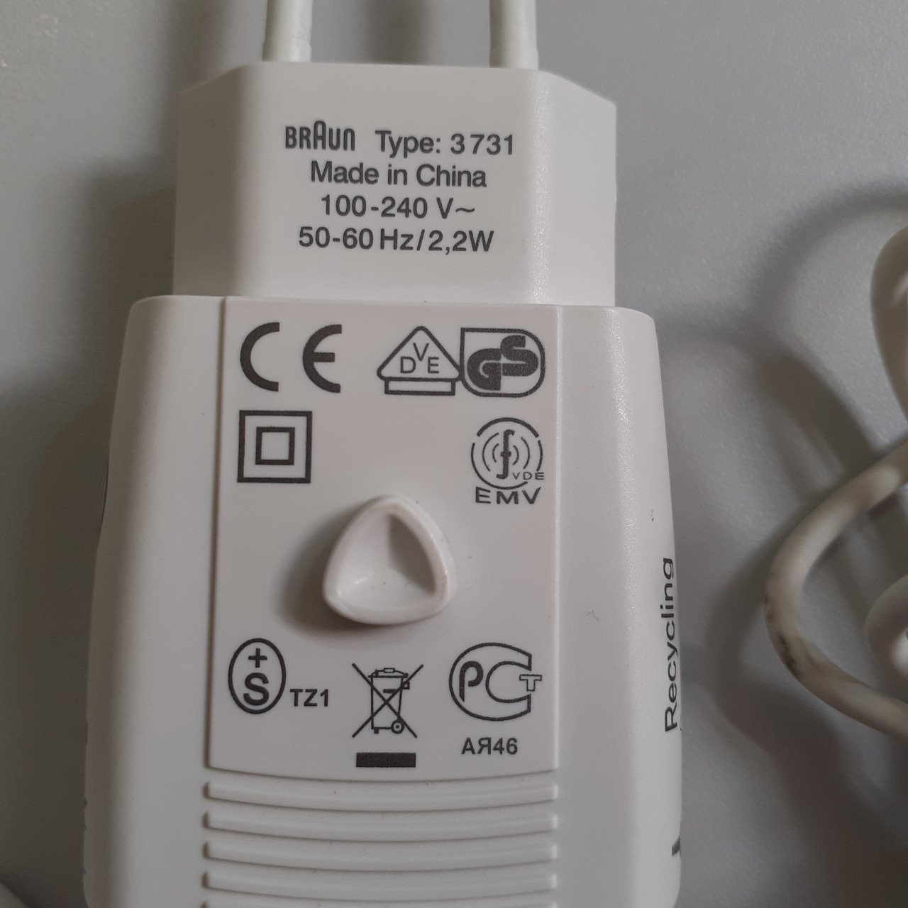 Braun Type 3731 draadloze oplader