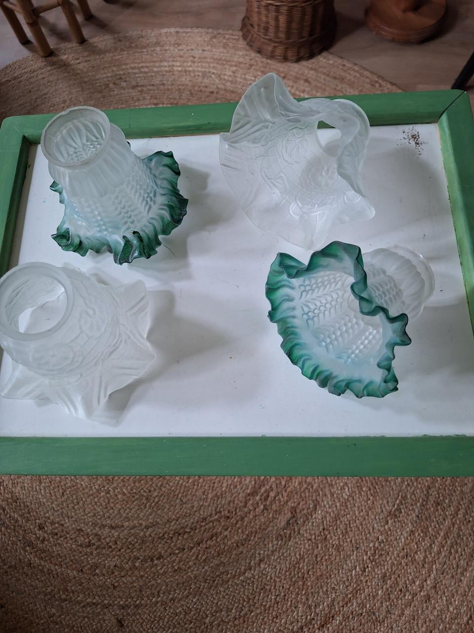 3 vintage lampekapjes