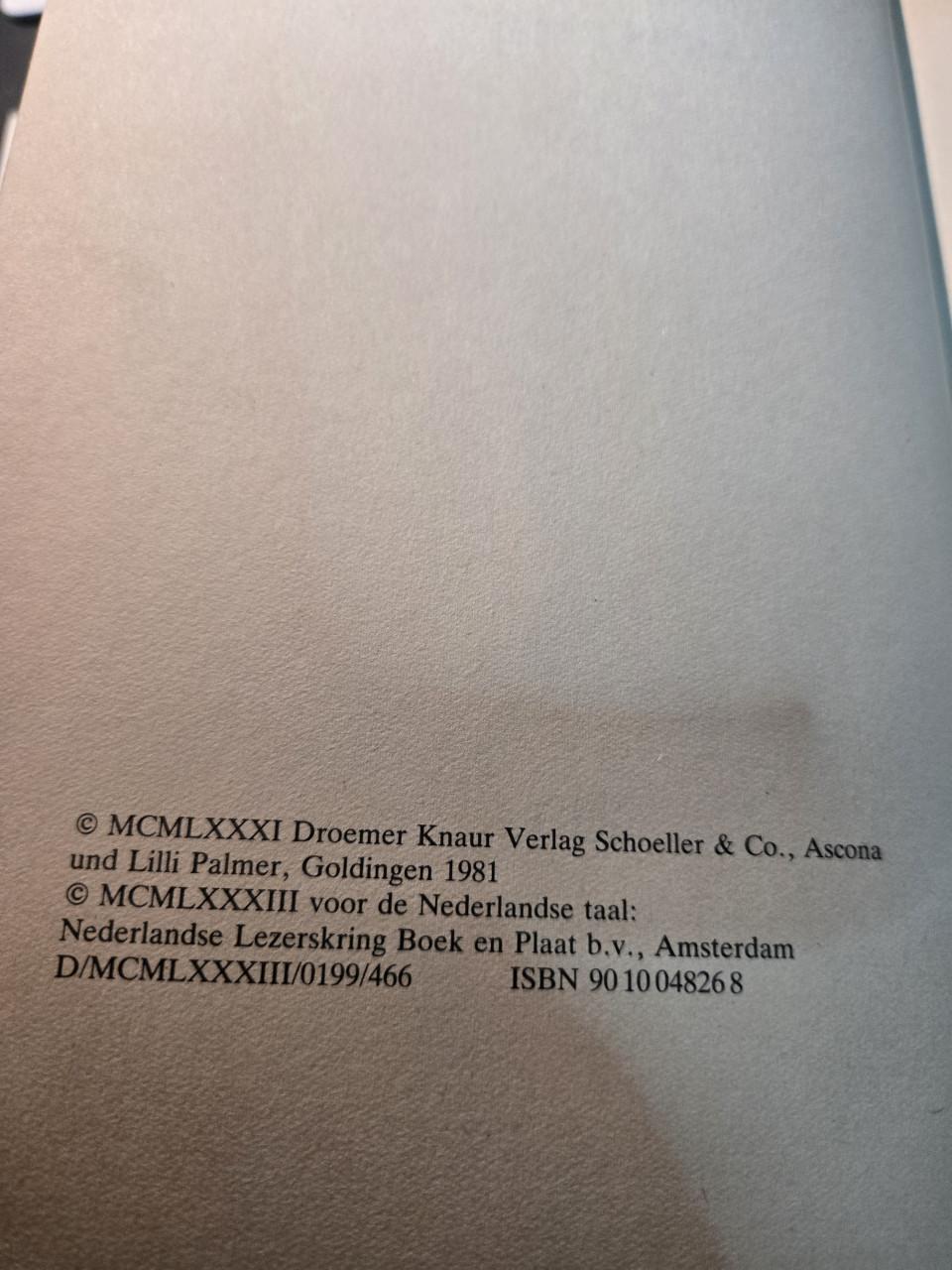 Boek: Nachtmuziek 1983 Auteur: Lilli Palmer