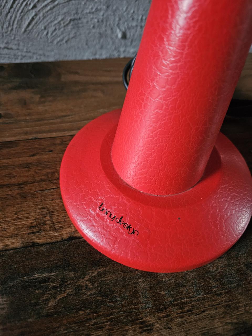 Vintage prachtige Bony Design Tafellamp Rood - Jaren '80