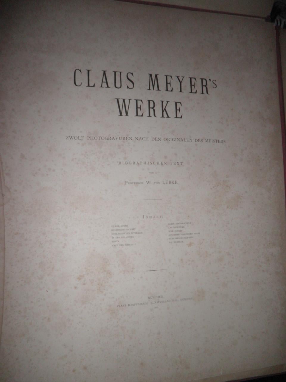 12 fotogravures van Claus Meyer van de originelen van de meester.