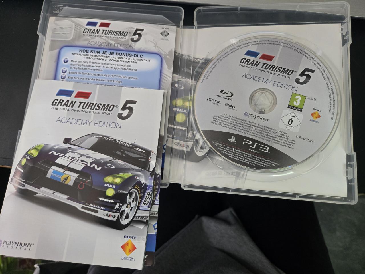 Gran Turismo 5 Academy Edition voor de PlayStation 3.