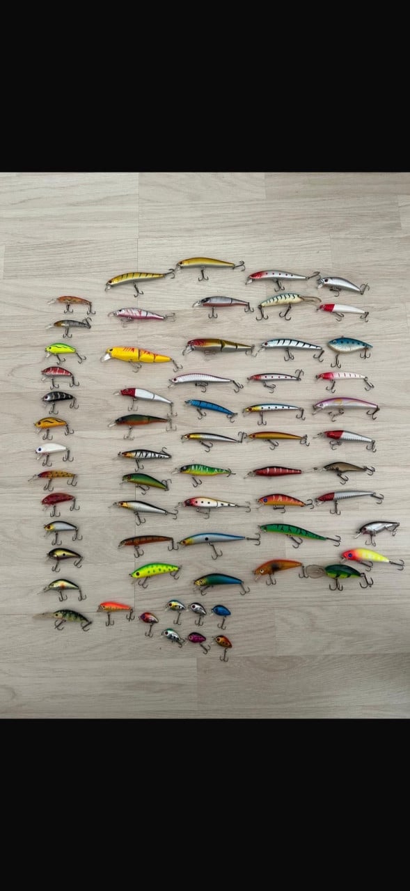 62 stuks kunstaas (hardbaits) - Ideaal voor roofvissen
