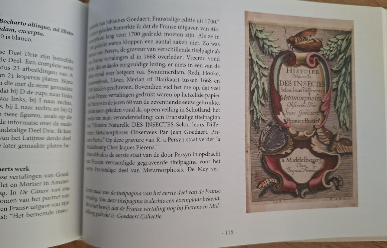 Johannes Goedaert, fijnschilder en entomoloog. Door Kees Beaart e,a,