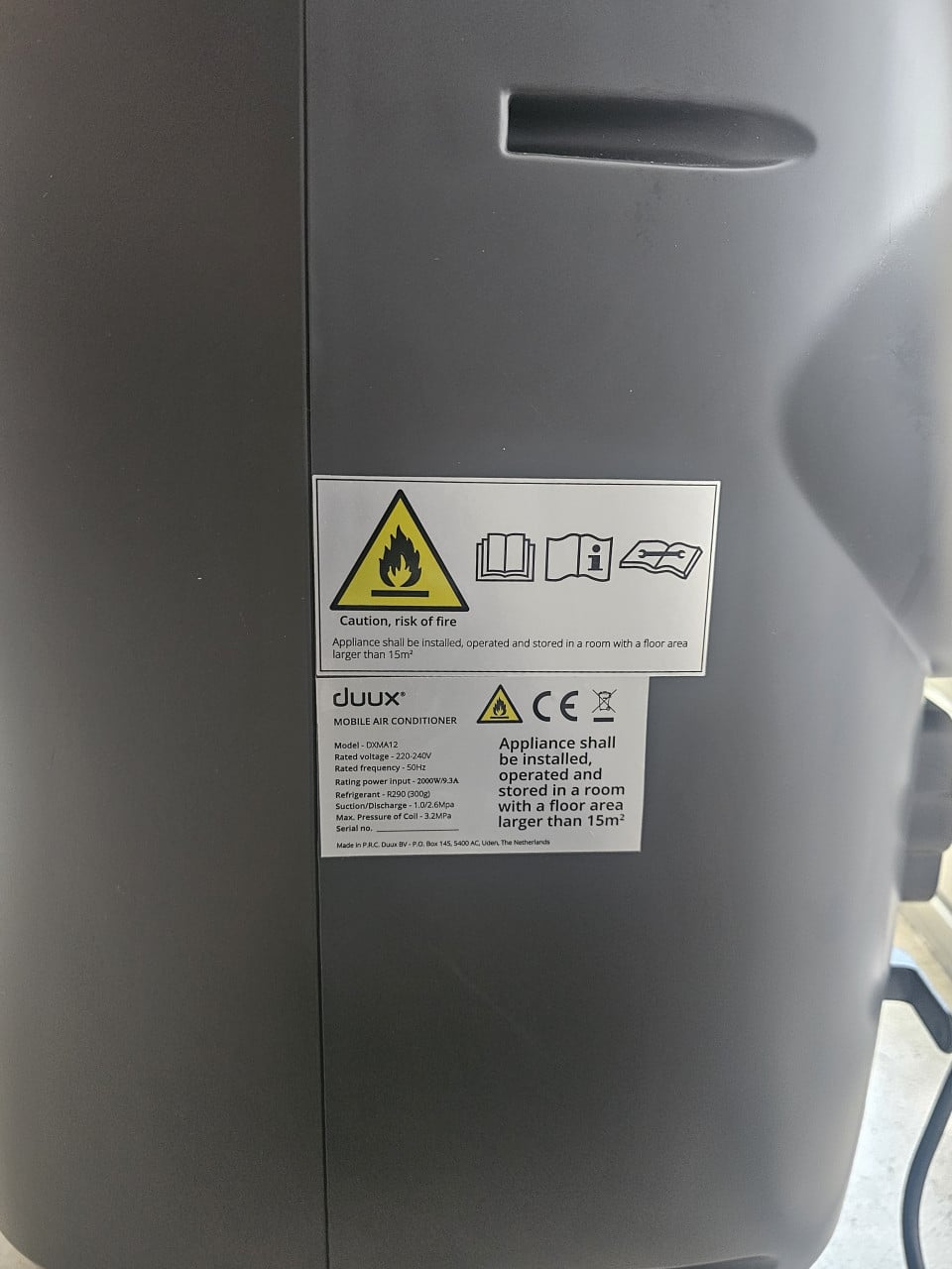 Duux North, mobiele airco 18000 BTU