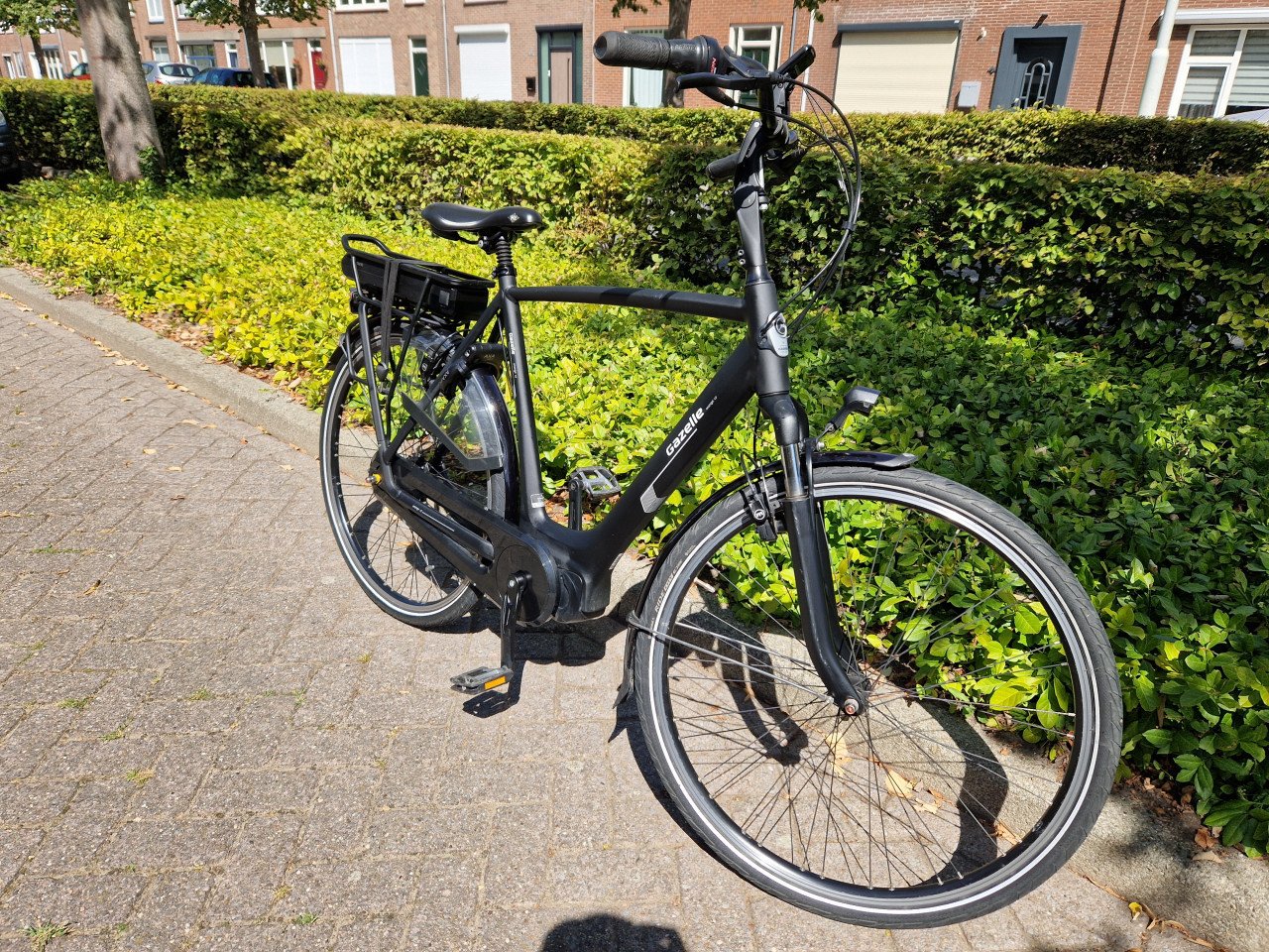 Schitterende Gazelle Orange elektrische heren fiets met Shimano middenmotor
