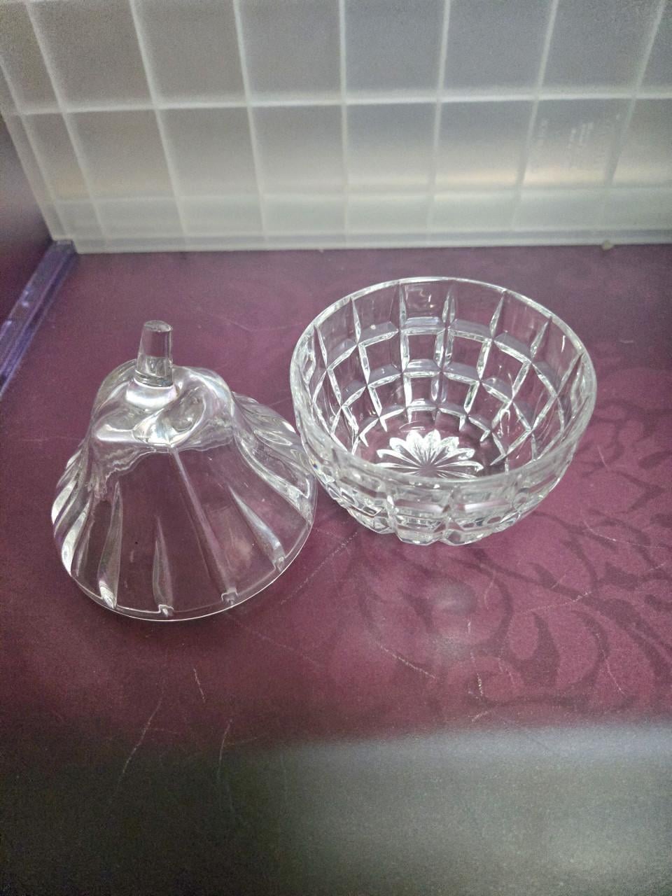 Vintage Rattenberg Bleikristal kristallen snuisterijenschaaltje peer.