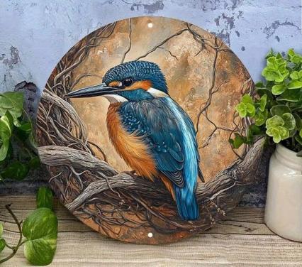 Ijsvogel ( metaal )
