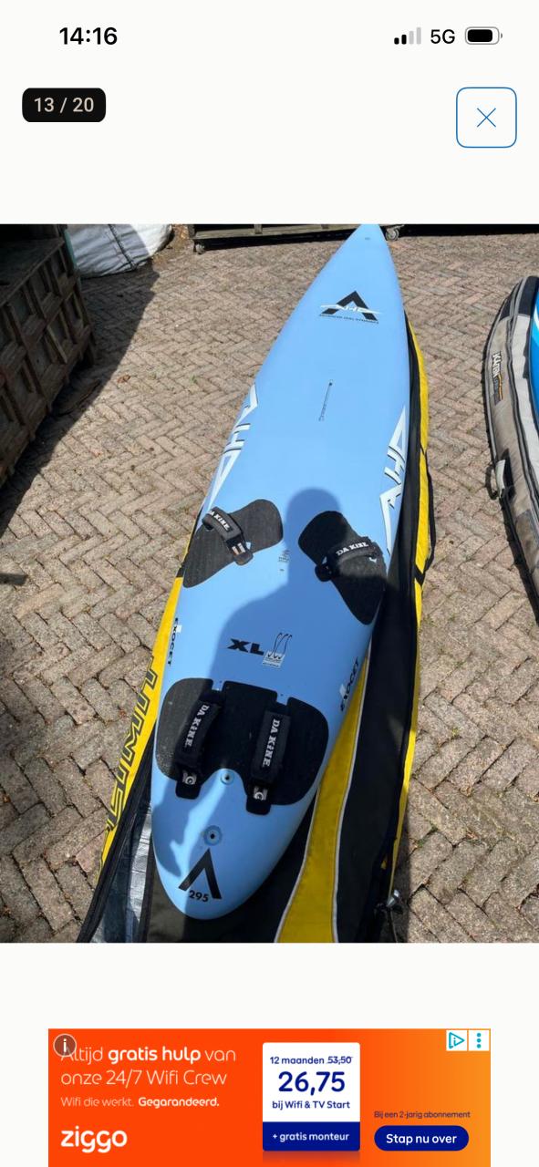 AHD windsurfboard nieuwstaat incl vin