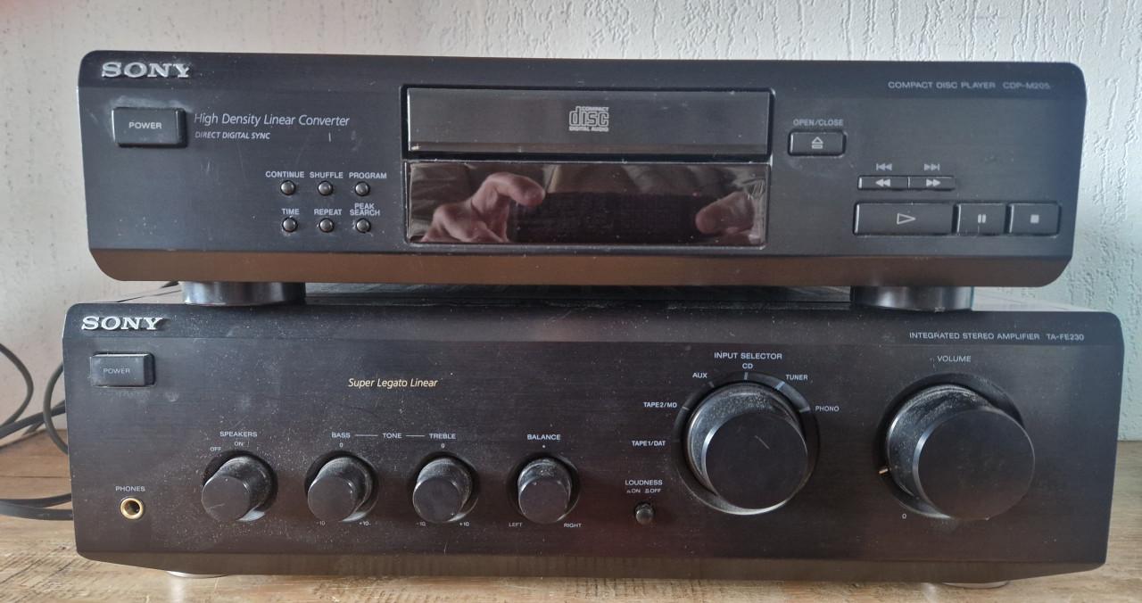 SONY CD-SPELER + VERSTERKER