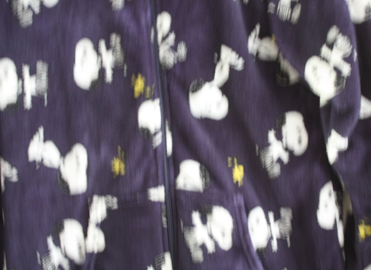 Onsie van snoepie donkerblauw met snoepie print s-m