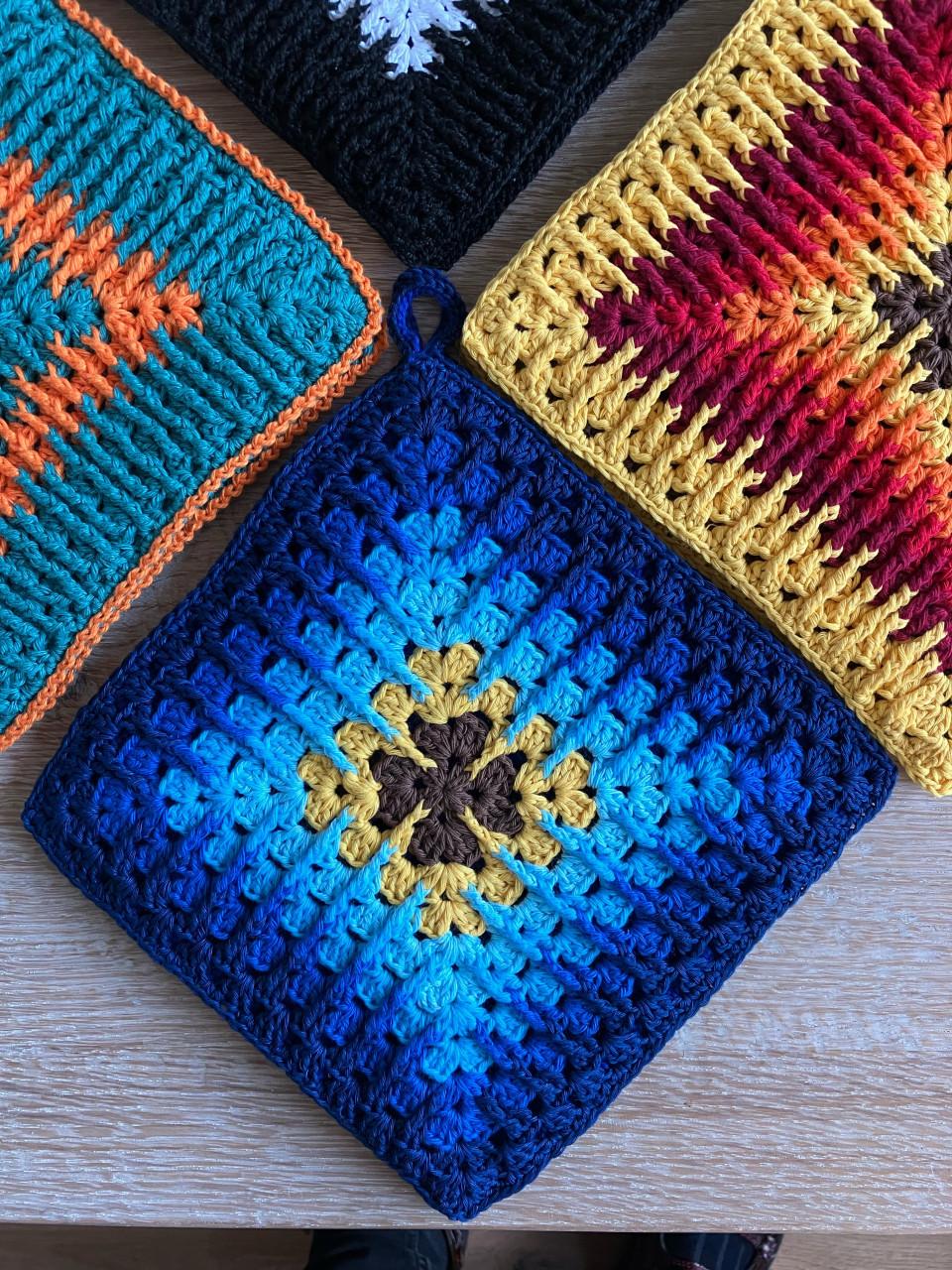 Dubbel nieuwe gehaakte pannenlappen