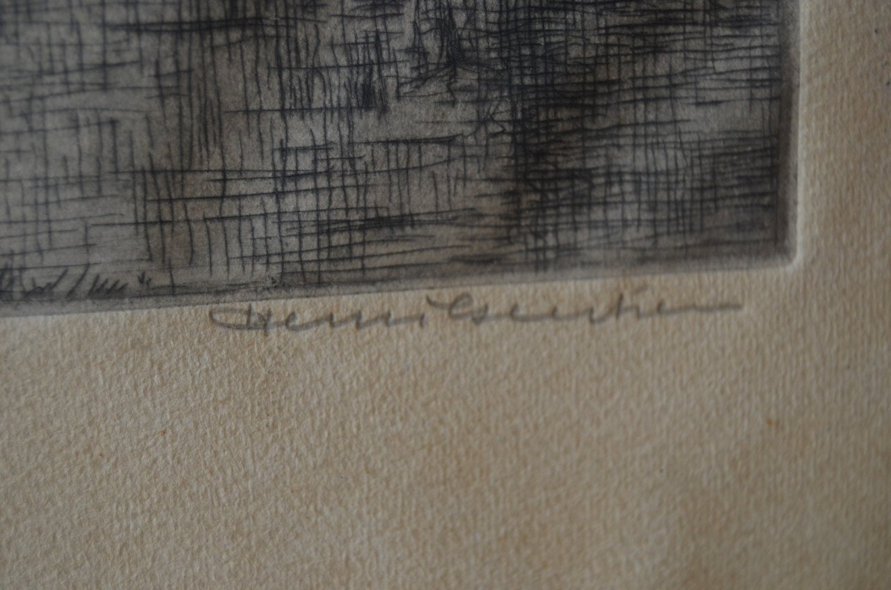 Ets genummerd 19/200 Henri Geertsen, een Belg