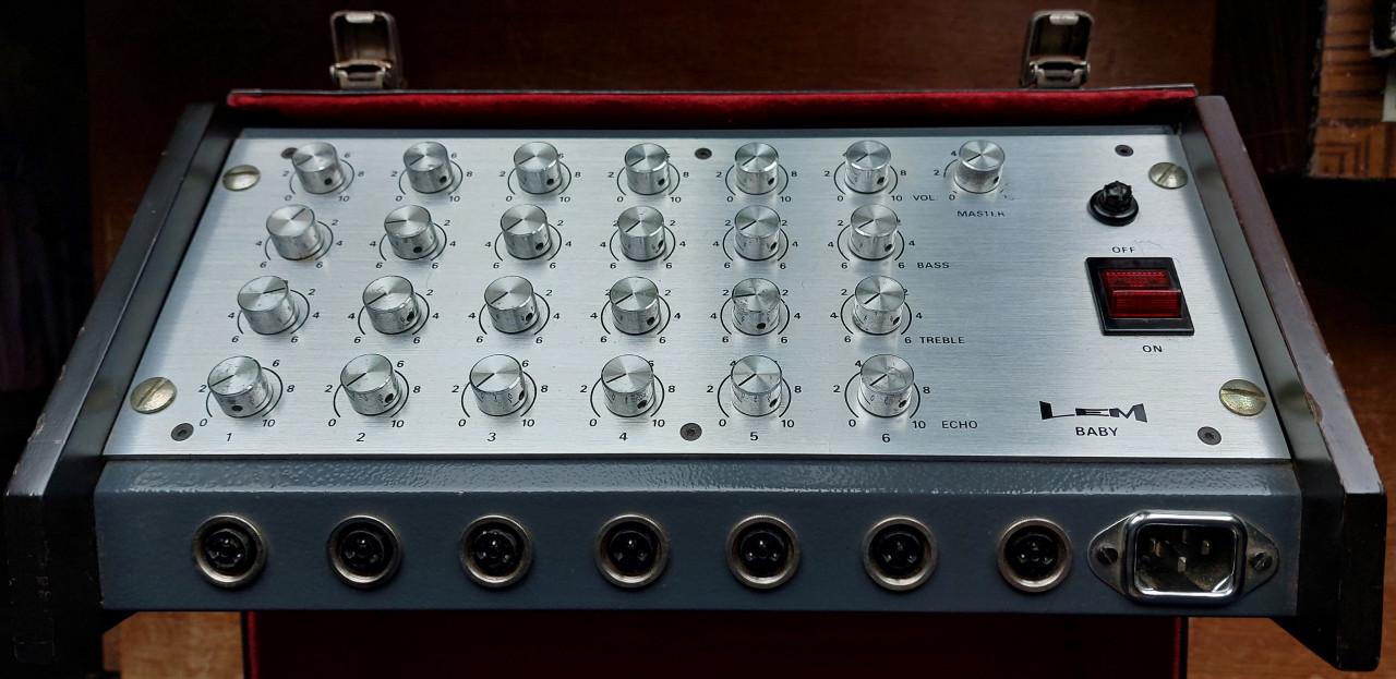 LEM BABY tape echo mixer amplifier in flight case