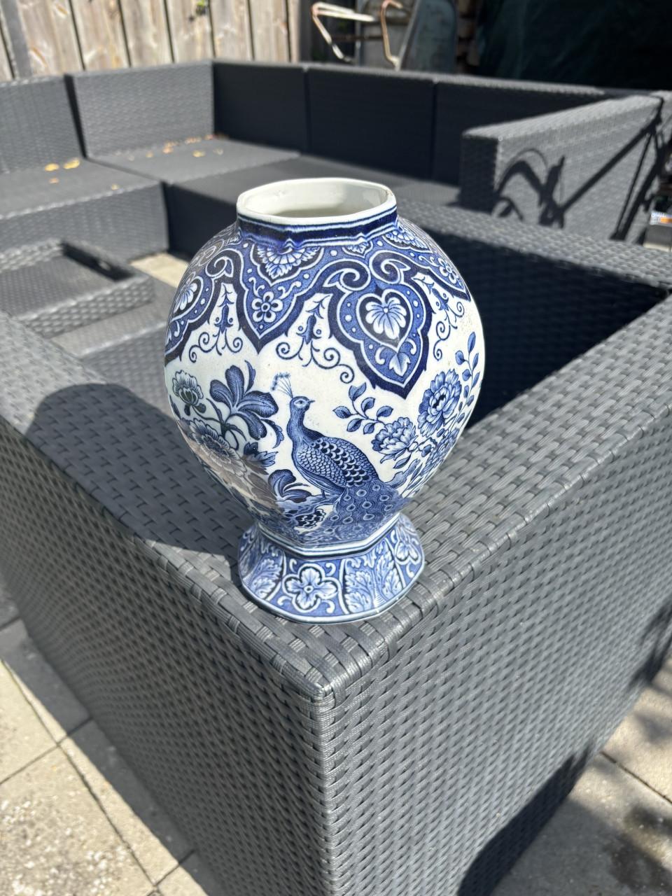 Delfs blauwe pot