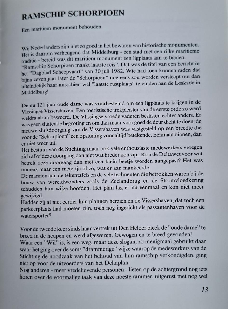 Ramschip Schorpioen / Een maritiem monument behouden