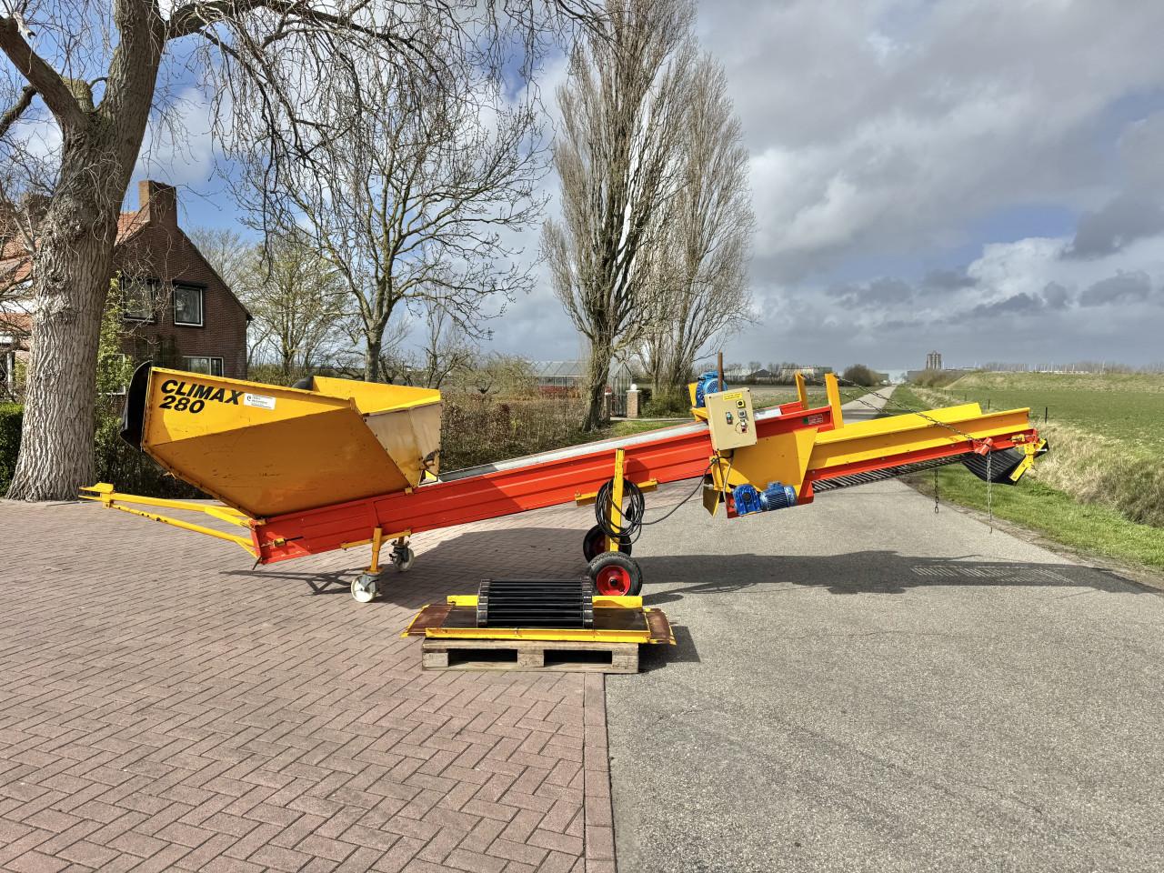 Climax CSB280 stortbak met zeefband