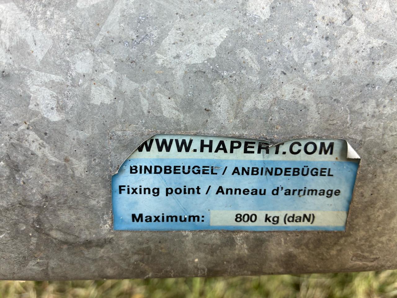 Hapert plateauwagen (4 x2 mtr)