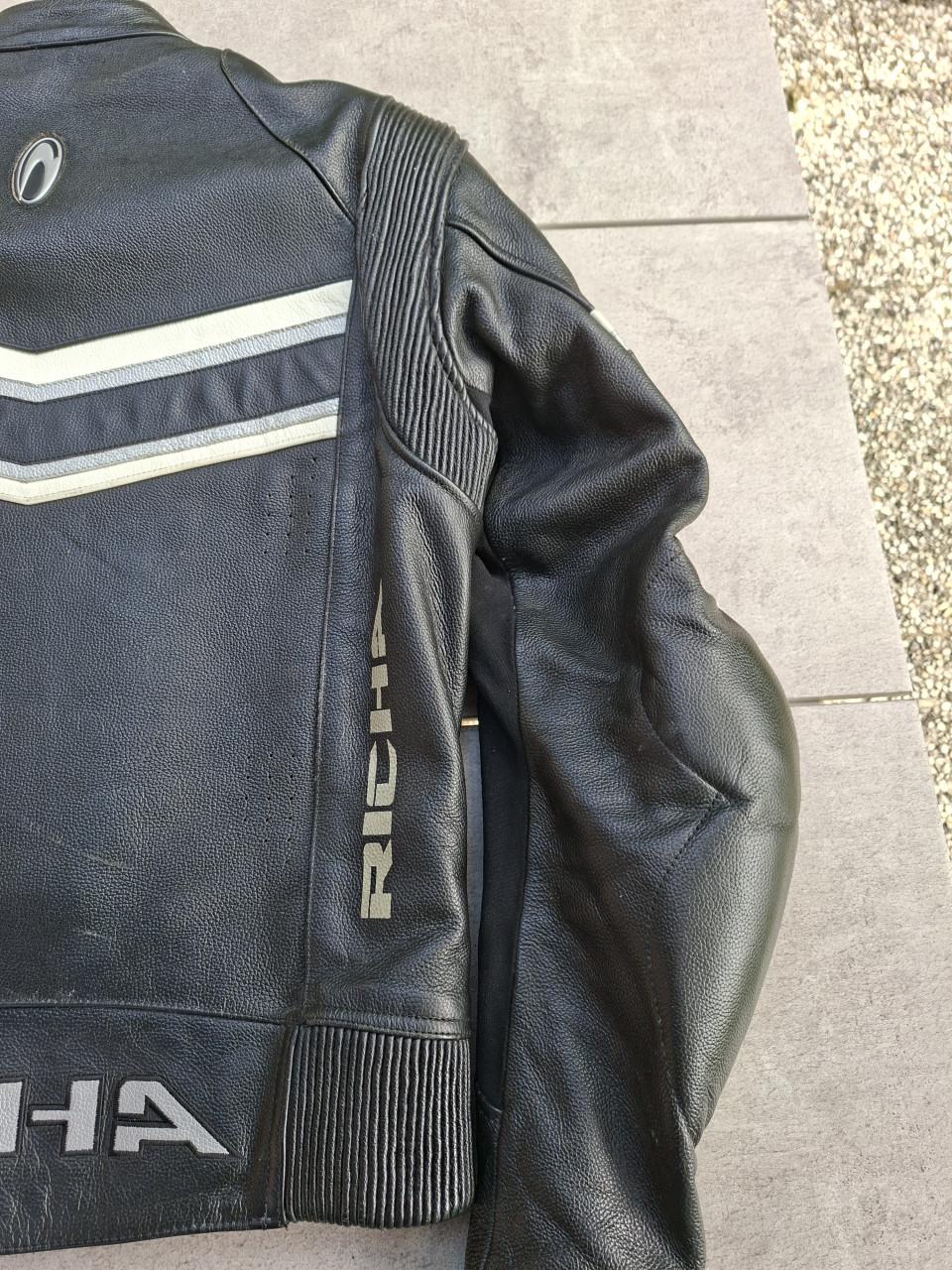 Richa leren motorjack , vintage look