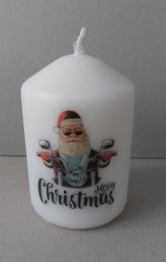 Biker Kerstkaarsen