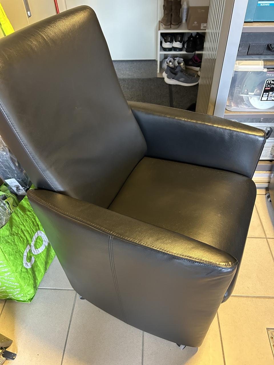 Leren eettafel stoelen