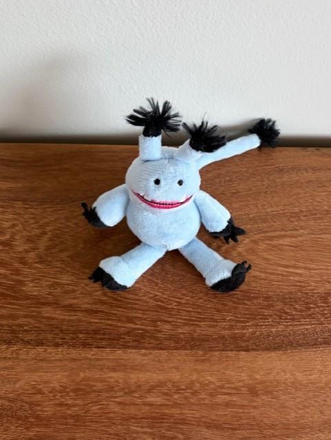 Maar eerst ving ik een monster | Vingerpoppetje