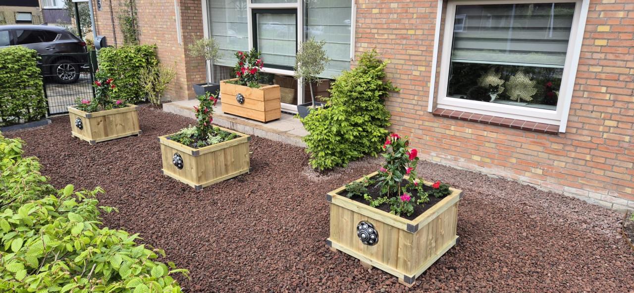 Zeeuwse knop bloembakken projecten ter inspiraties L80 x B80 x H50