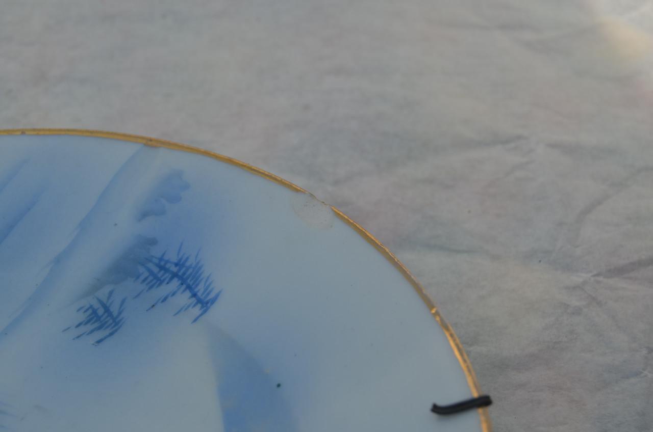 2 Japanse porseleinen bordjes Kraanvogels