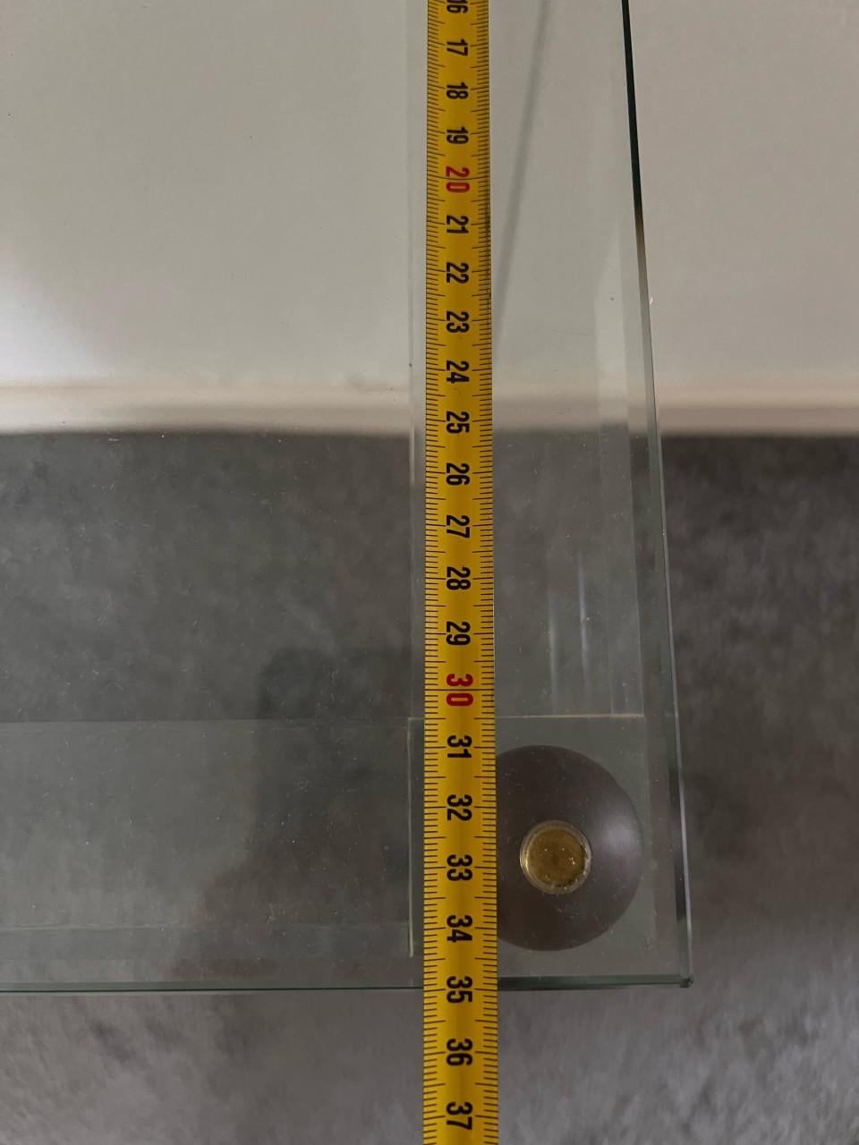 Console tafel met plexiglas poten