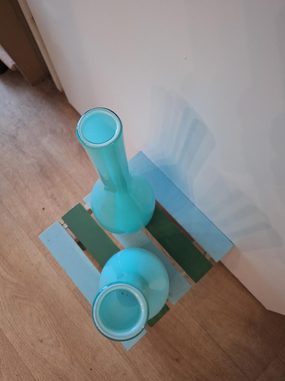 2 decoratieve flessen