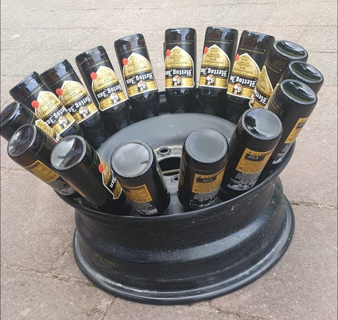 Vuurkorf bierhouder vaderdag cadeau
