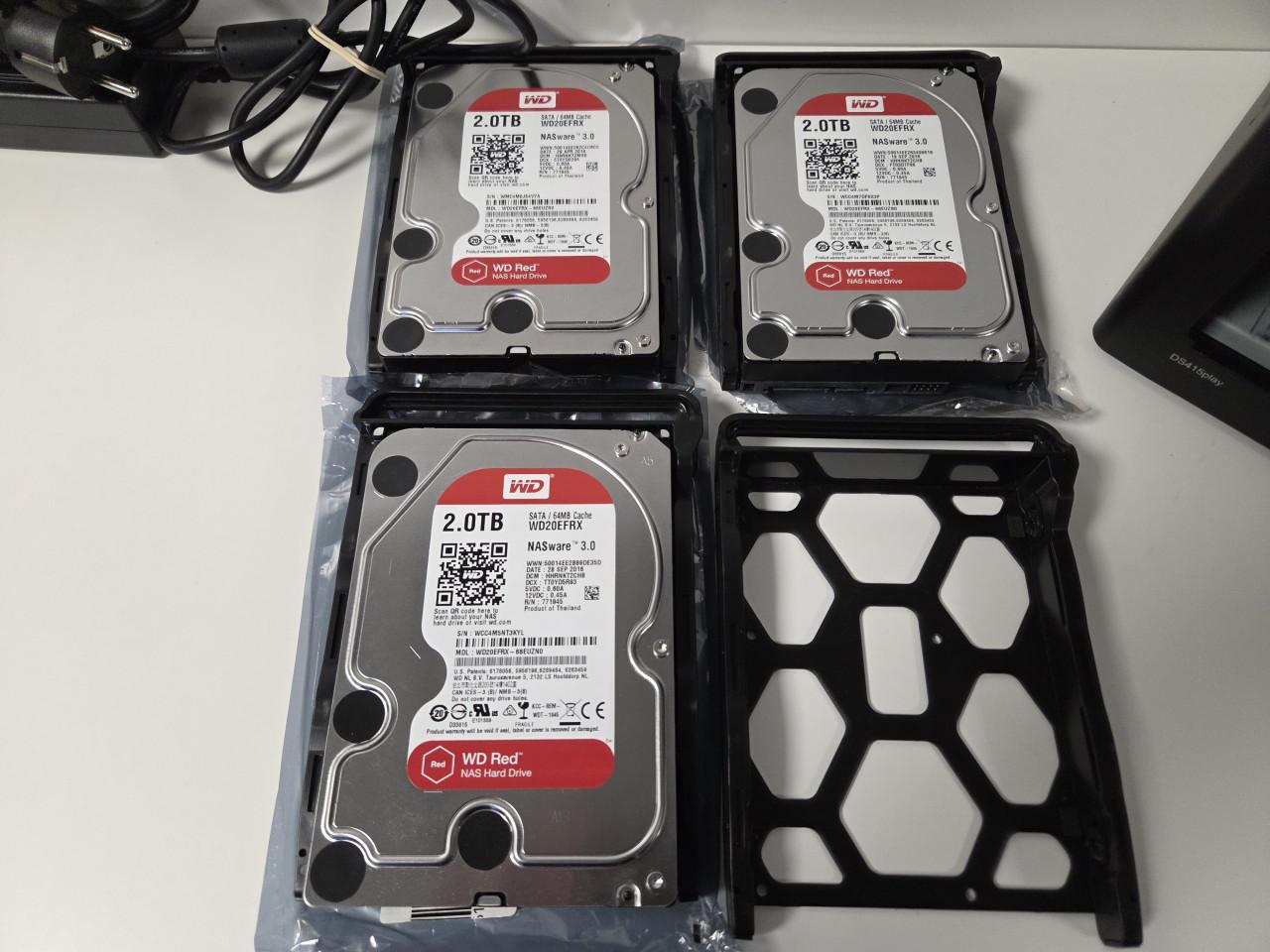 Synology NAS DS415 Play inclusief 3x 2tb WD RED