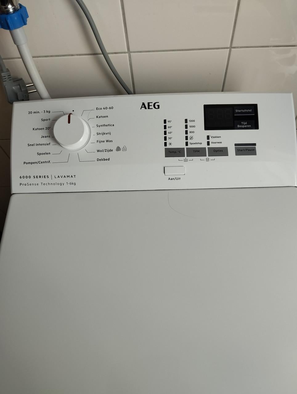 Aeg wasmachine bovenlader