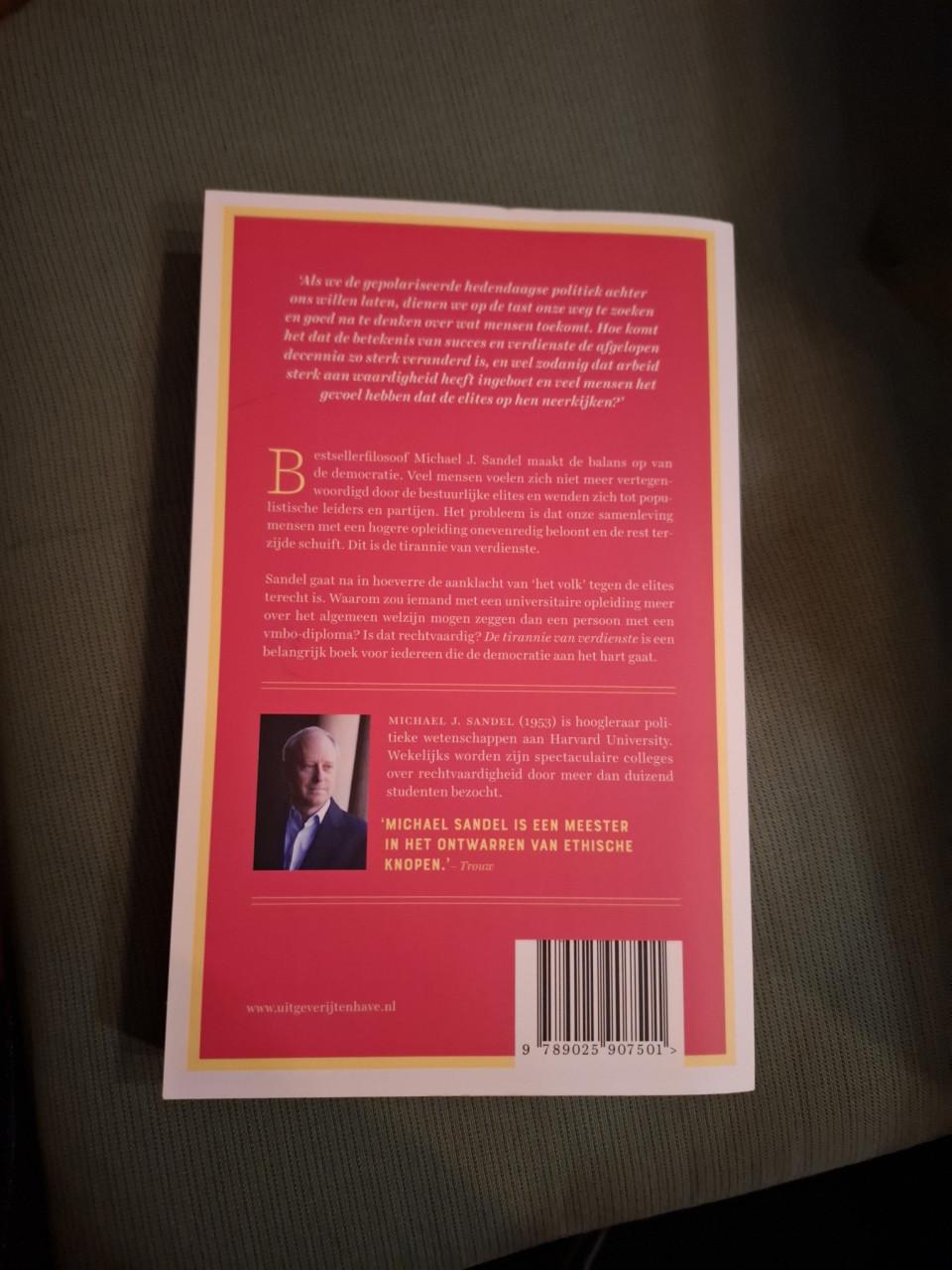De tirannie van verdienste. Over de toekomst van de democratie. M. Sandel