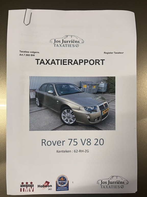 Rover 75 4.6 v8 executive | verkocht