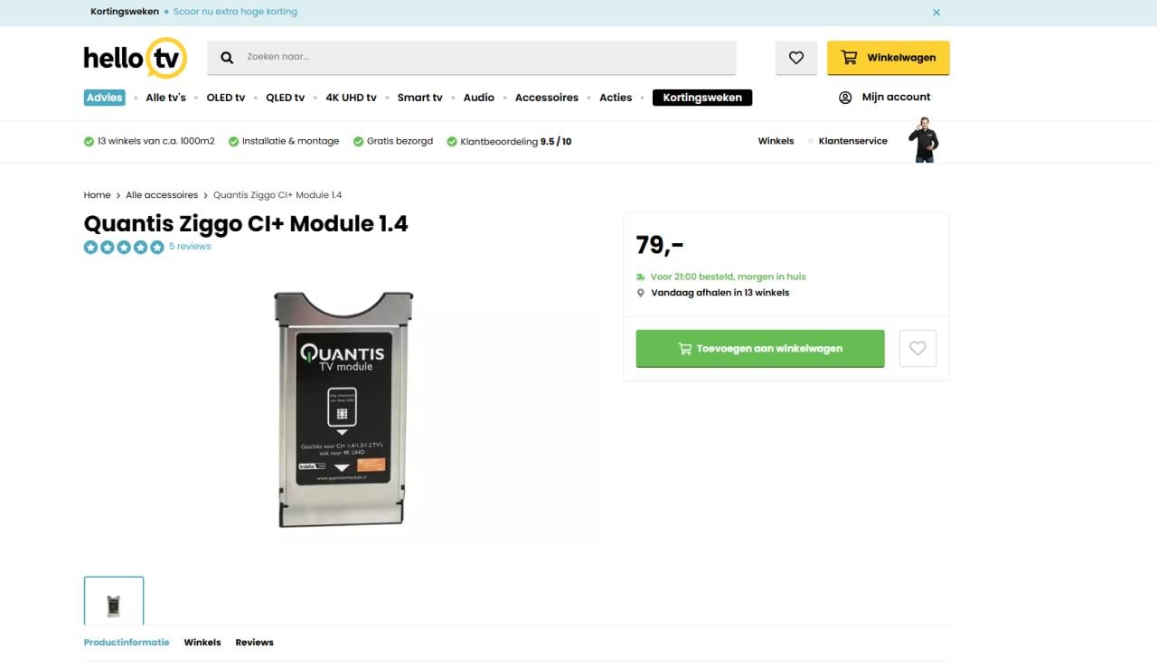 Quantis CI+ 1.4 TV module