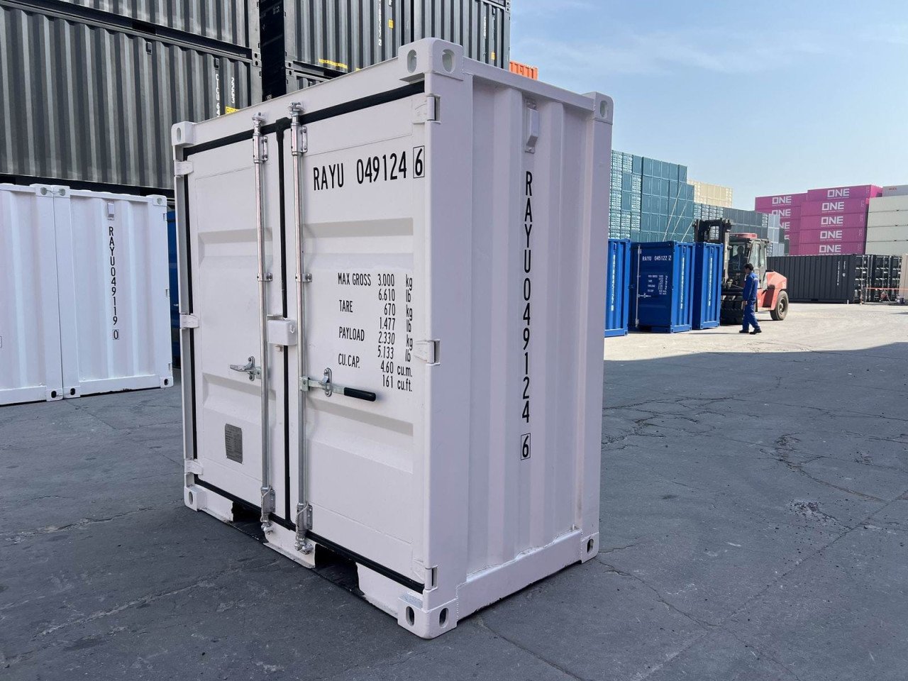 4fts opslagcontainer / bhv container / bouwcontainer wit