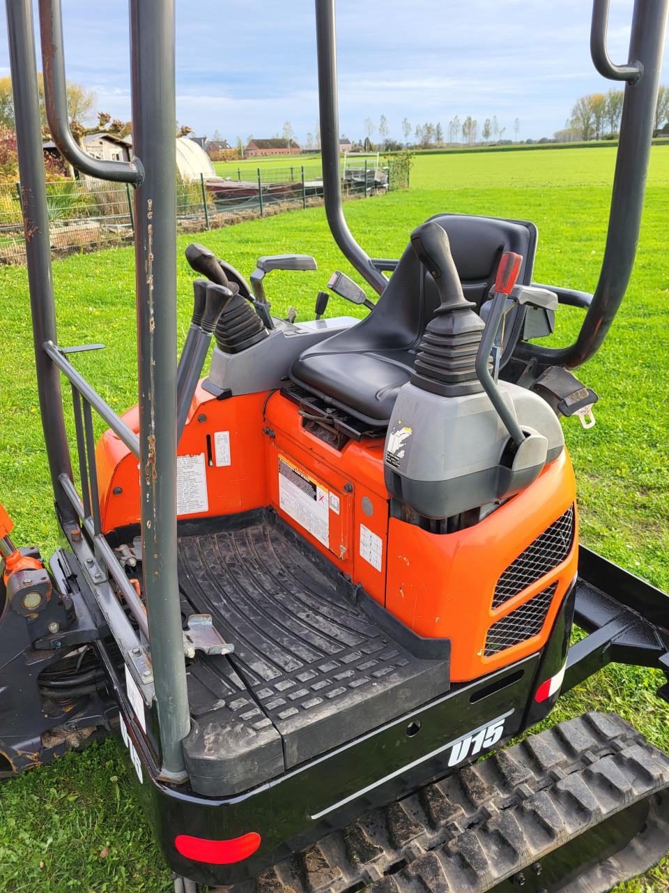 Minigraver kubota U15 binnendraaier