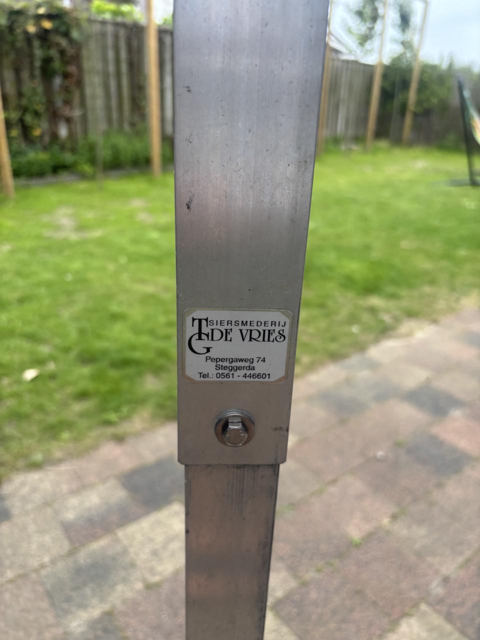 Aluminium korfbalpaal