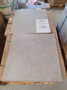 3030-340 ca 51 m² taupe betonlook tegels, 60x60 cm, per m²