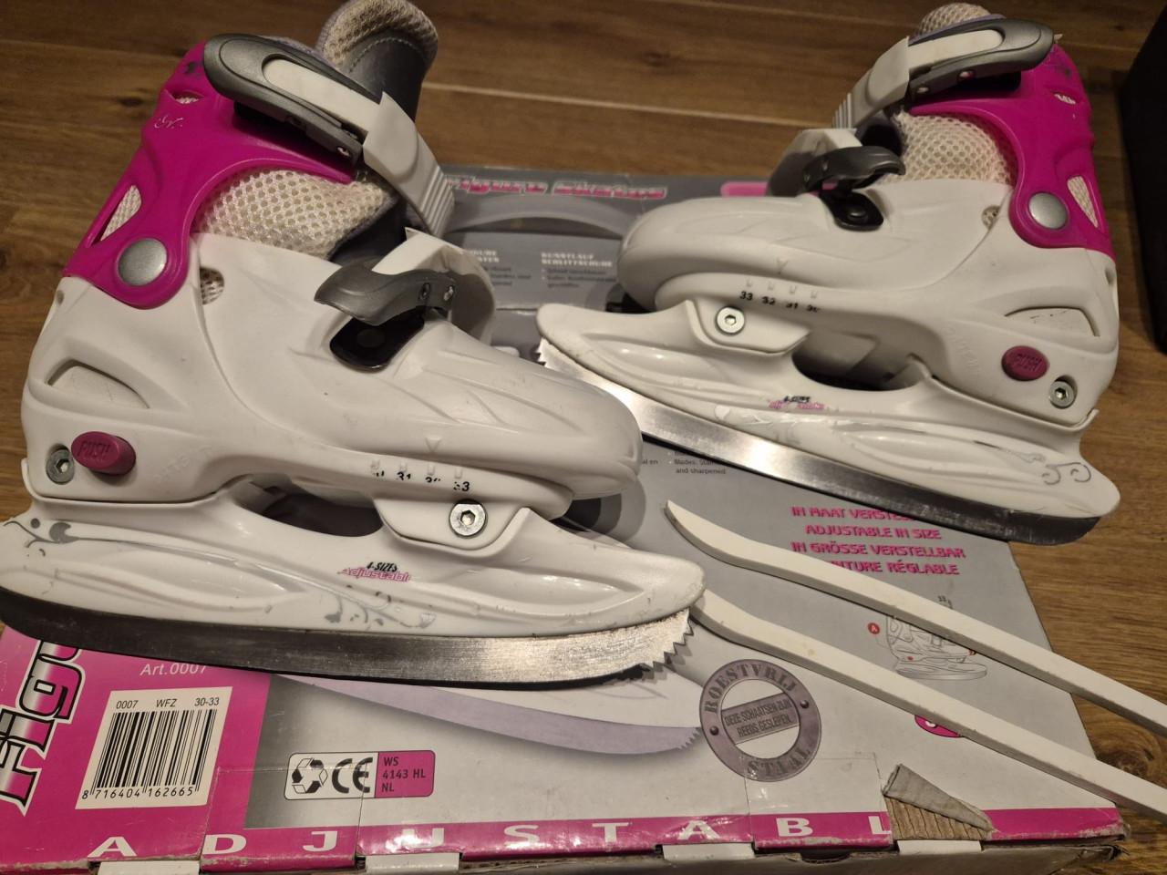 Nijdam schaatsen, verstelbaar maat 30-33